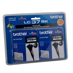 Brother LC37 - LC970 Siyah Kartuş 2'li Paket - Orijinal - Thumbnail