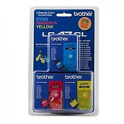 Brother LC47CL 3'lü Paket Renkli Orijinal Kartuş - DCP-110C / DCP-115C - 1