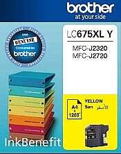 Brother LC675XLY Yüksek Kapasite Sarı Orijinal Kartuş - MFC-J2720 / MFC-J2320