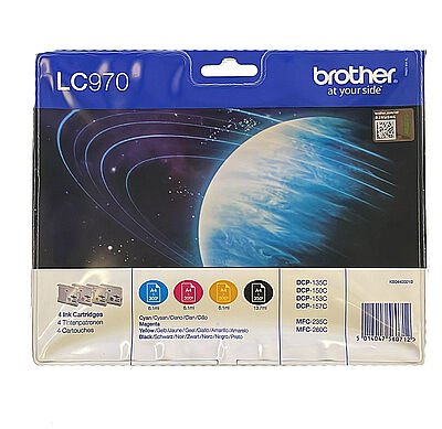 Brother LC970 4 Renkli Orijinal Kartuş - DCP-135C / DCP-150C - 1