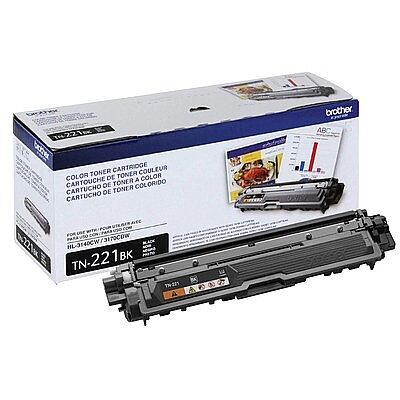 Brother TN-221BK Siyah Orijinal Toner - HL-3140 / HL-3150 - 1