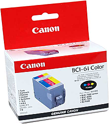 Canon BC-61 (0968A008) Renkli Orijinal Kartuş BJC-7000 / BJC-8000 - 1