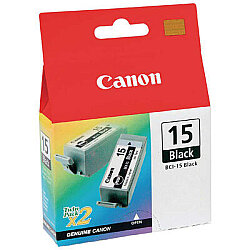 Canon BCI-15BK (8190A002) Siyah Orijinal Kartuş 2'li Paket - i70 / i80 - 1