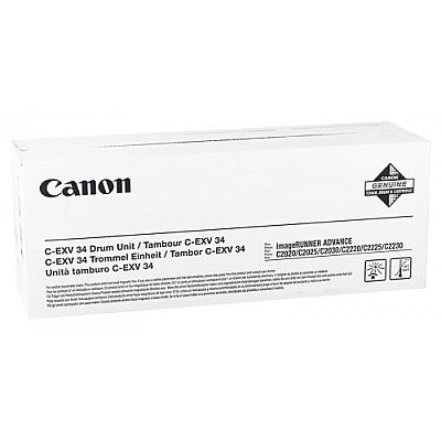 Canon C-EXV34 BK (3786B003) Siyah Orijinal Drum Ünitesi - IR-C2020 / IR-C2030 - 1