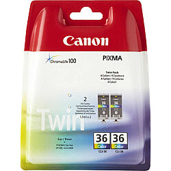Canon CLI-36 (1511B018) 2li Paket Renkli Orijinal Kartuş - İP-100