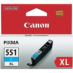 Canon CLI-551XL C (6444B001) Yüksek Kapasite Mavi Orijinal Kartuş - MG5450 / MG6350 - 1