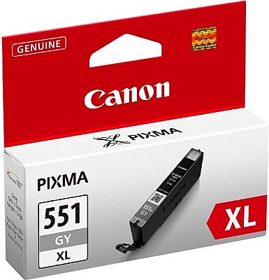 Canon CLI-551XL GY (6447B001) Yüksek Kapasite Gri Orijinal Kartuş - MG5450 / MG6350 - 1