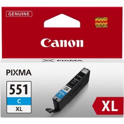 Canon CLI-551XL Mavi Kartuş Yüksek Kapasiteli - Orijinal - Thumbnail