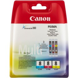 Canon CLI-8C/CLI-8M/CLI-8Y Kartuş Avantaj Paketi - Orijinal - Thumbnail
