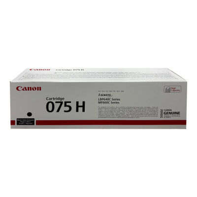 Canon CRG-075H BK (6369C001) Siyah Orjinal Toner Yüksek Kapasiteli - MF662Cdw / LBP646Cdw - 1