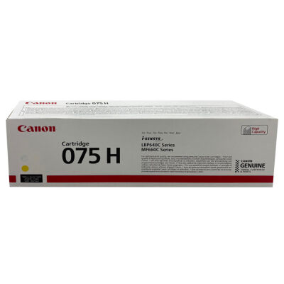 Canon CRG-075H Y (6366C002) Sarı Orjinal Toner Yüksek Kapasiteli - MF662Cdw / LBP646Cdw - 1