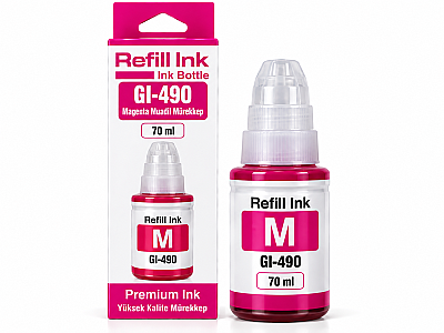 Canon GI-490 / GI-590 Kırmızı Muadil Mürekkep 70 ml - 1