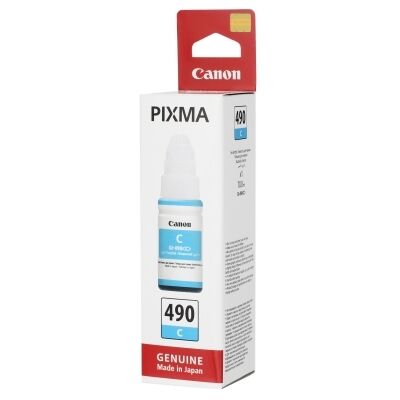 Canon GI-490C (0664C001) Mavi Orjinal Mürekkep - G1400 / G2400  - 1