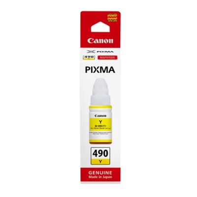 Canon GI-490Y (0666C001) Sarı Orjinal Mürekkep - G1400 / G2400  - 1