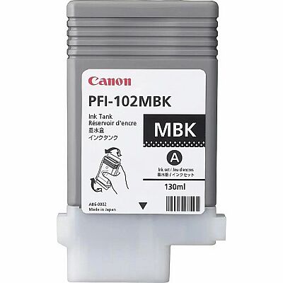 Canon PFI-102MBK (0894B001) Mat Siyah Kartuş - IPF500 / IPF600 - 1