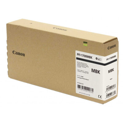 Canon PFI-1700MBK (0774001AA) Mat Siyah Orjinal Kartuş - PRO-2000 / PRO-4000  - 1