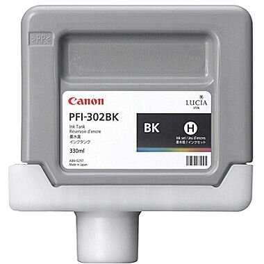 Canon PFI-302BK (2216B001AA) Siyah Kartuş 330 Ml. iPF8000 iPF8100