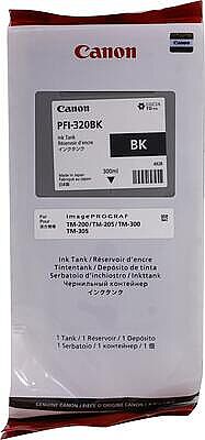 Canon PFI-320BK (2890C001) Siyah Orijinal Kartuş - TM-200 / TM-205 - 1
