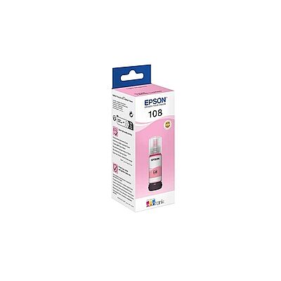 Epson 108 Açık Kırmızı (Light Magenta) Orijinal Mürekkep 70 ml - C13T09C64A - 1