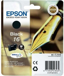 Epson 16-T1621-C13T16214020 Siyah Kartuş - Orijinal - Thumbnail
