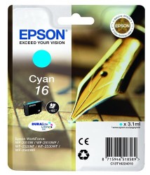 Epson 16-T1622-C13T16224020 Mavi Kartuş - Orijinal - Thumbnail