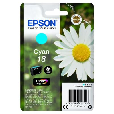 Epson 18-T1802-C13T18024020 Mavi Kartuş - Orijinal