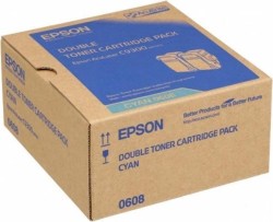 Epson C9300-C13S050608 Mavi Toner 2'li Paket - Orijinal - Thumbnail