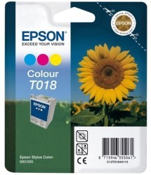 Epson T018-C13T01840120 Renkli Kartuş - Orijinal - Thumbnail