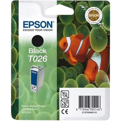Epson T026-C13T02640120 Siyah Kartuş - Orijinal