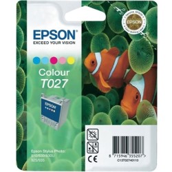 Epson - Epson T027-C13T02740120 Renkli Kartuş - Orijinal