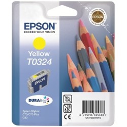 Epson T0324-C13T03244020 Sarı Kartuş - Orijinal - Thumbnail
