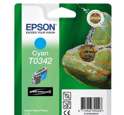 Epson T0342-C13T03424020 Mavi Kartuş - Orijinal - Thumbnail