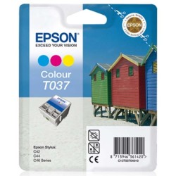 Epson T037-C13T03704020 Renkli Kartuş - Orijinal - Thumbnail