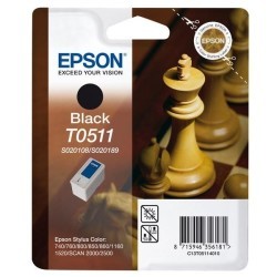 Epson T0511-C13T05114020 Siyah Kartuş - Orijinal - Thumbnail