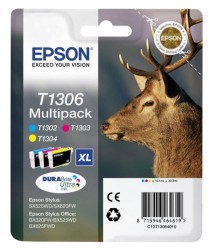Epson T1306-C13T13064020 Kartuş Renkli Paket - Orijinal - Thumbnail