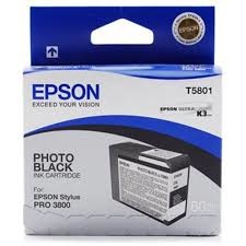 Epson - Epson T5801-C13T580100 Foto Siyah Kartuş - Orijinal