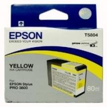 Epson T5804-C13T580400 Sarı Kartuş - Orijinal - Thumbnail