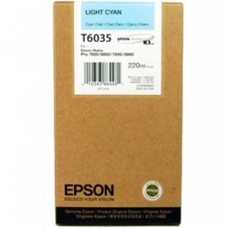 Epson T6035-C13T603500 Açık Mavi Kartuş - Orijinal - Thumbnail
