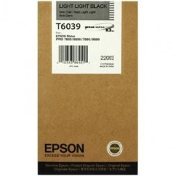 Epson T6039-C13T603900 Açık Siyah Kartuş - Orijinal - Thumbnail