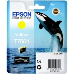 Epson T7604-C13T76044010 Sarı Kartuş - Orijinal - Thumbnail