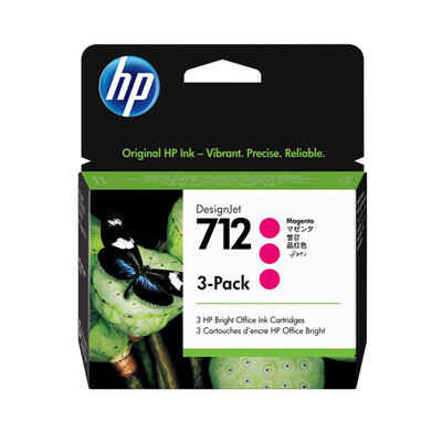 HP 3ED78A (712) Kırmızı Kartuş 3lü Paket DesignJet T650