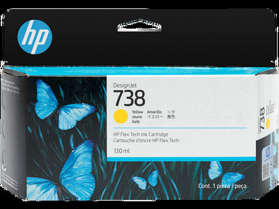 HP 498N7A (738) Sarı Kartuş DesignJet T850 T950
