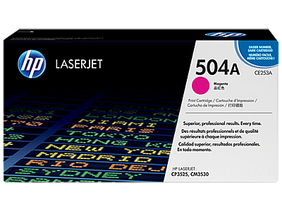 HP CE253A (504A) Kırmızı Orijinal Toner - CP3525 / CM3530 - 1