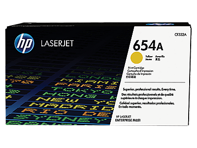 HP CF332A (654A) Sarı Orijinal Toner - LaserJet M651 - 1