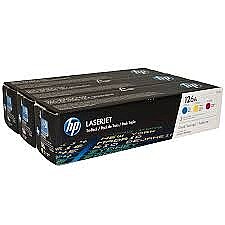 HP CF341A (126A) (CE311A+CE312A+CE313A) 3lü Paket Renkli Orijinal Toner