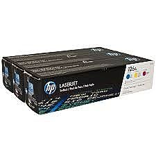 HP CF341A (126A) (CE311A+CE312A+CE313A) 3lü Paket Renkli Orijinal Toner - 1