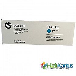 HP CF411XC (410X) Mavi Orijinal Toner Yüksek Kapasite - M452dn / M477dw - 1