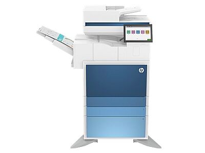 HP Color LaserJet Managed (5QJ90A) MFP E786dn Renkli Lazer Yazıcı + HP 6GW54A LaserJet Workgroup Stand - 1