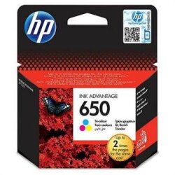 HP CZ102A (650) Renkli Orjinal Kartuş - Deskjet 2510 / 2514 