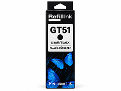 HP GT51XL Siyah Muadil Mürekkep 90 ml